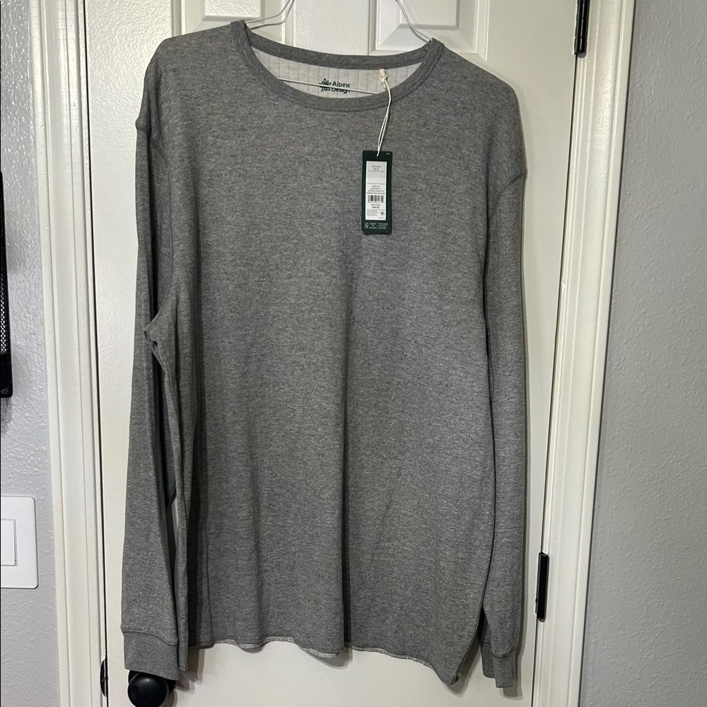 Alpine Design Men's Gray Long Sleeve Tee